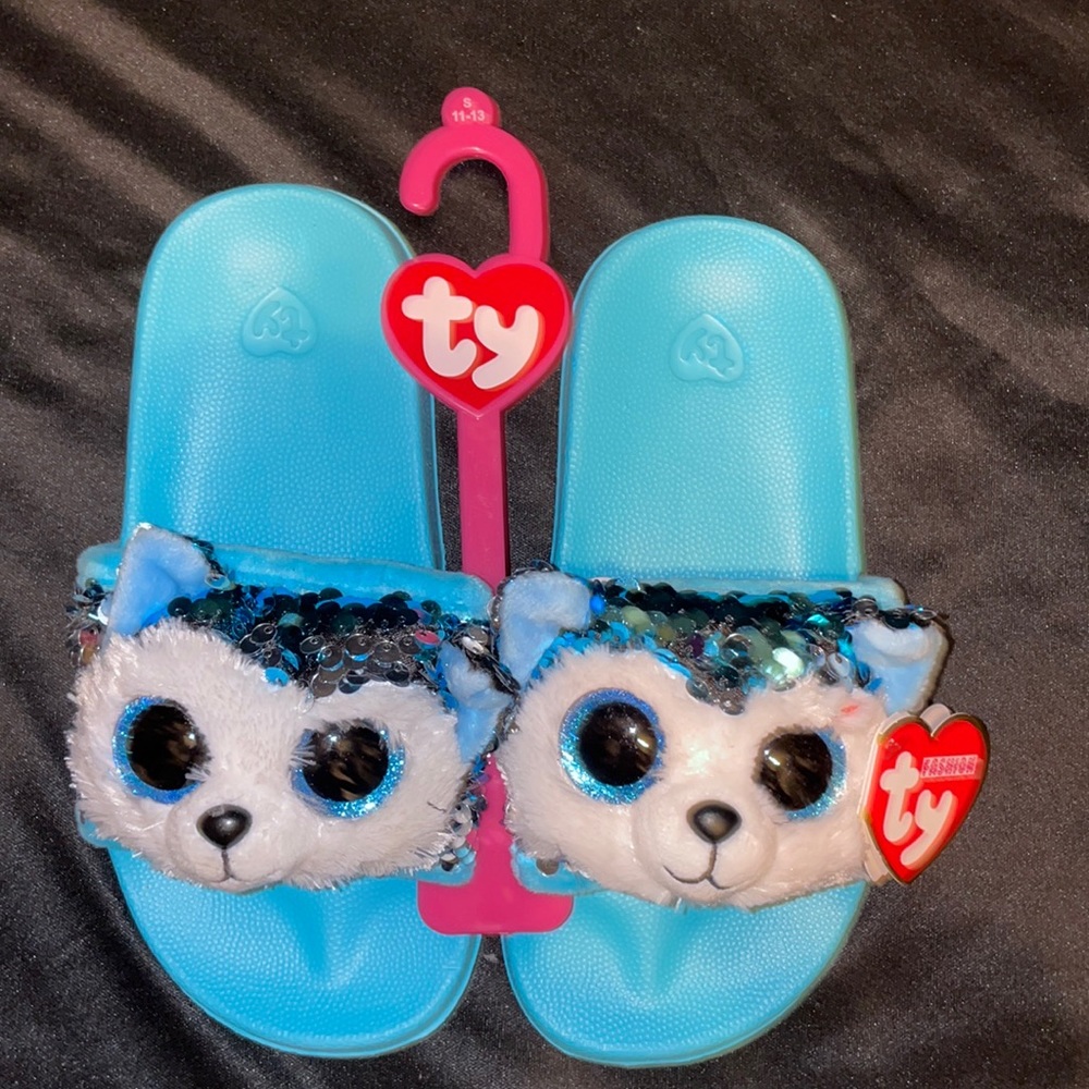 TY BABIES SEQUINED SLIDES SLIPPERS SANDALS